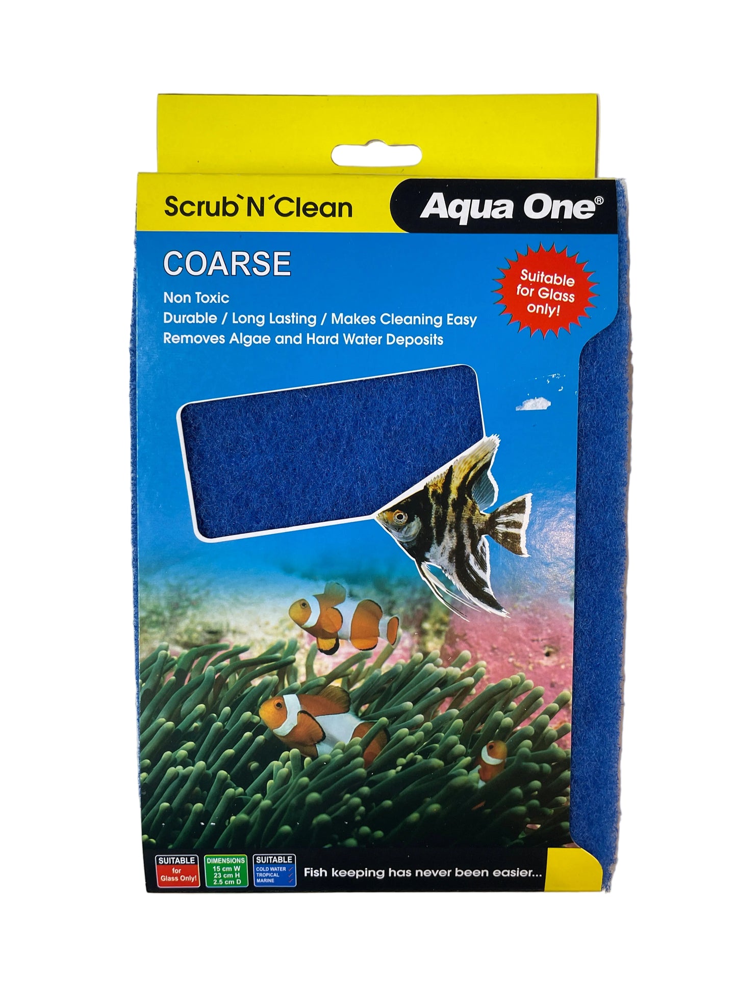 Aqua One Scrub and Clean Cleaning Sponge- Coarse