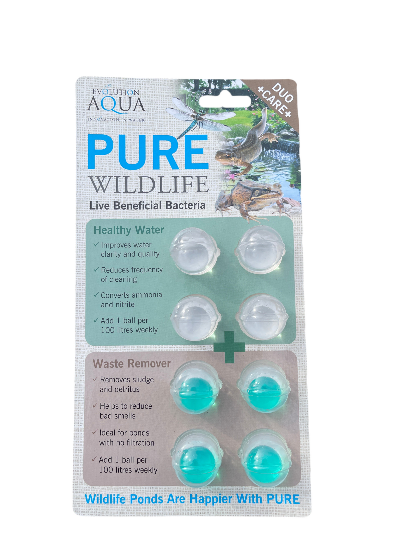 Evolution Aqua Pure Wildlife Pond Care Duo Pack