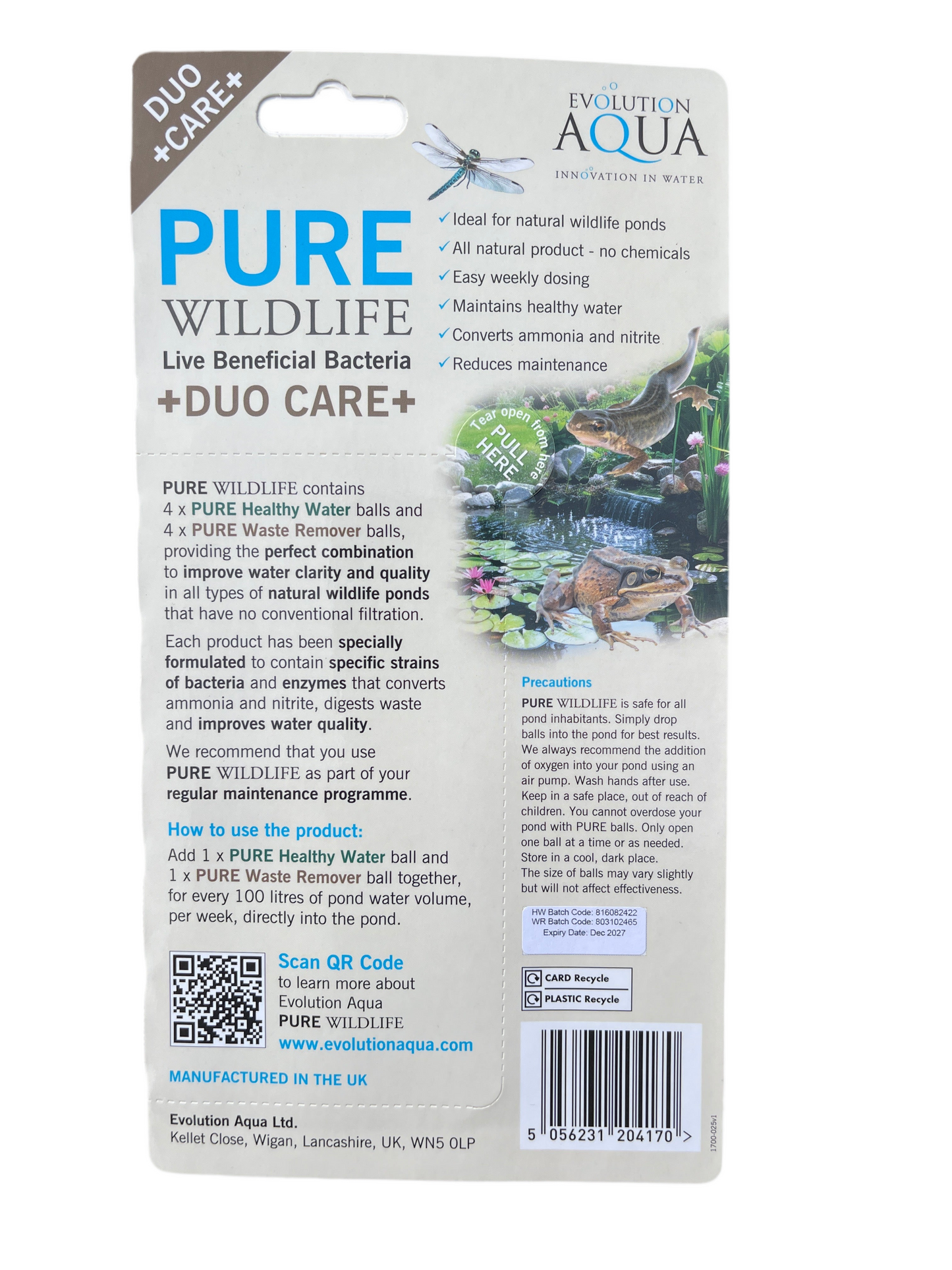 Evolution Aqua Pure Wildlife Pond Care Duo Pack