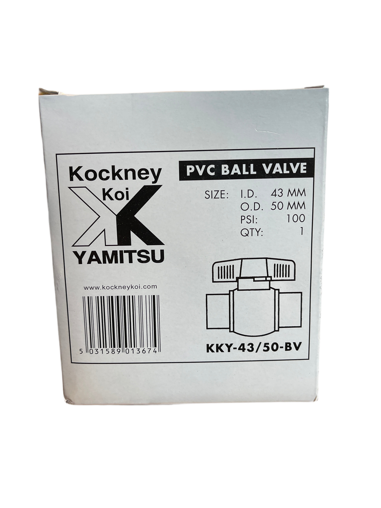 Yamitsu PVC Ball Valve KKY-43/50-BV