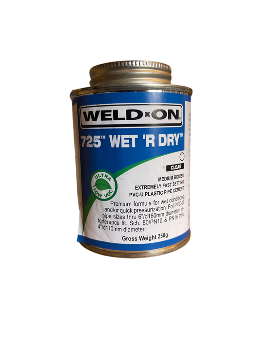 Weld On 725 Wet R Dry Glue Cement