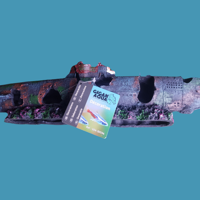 Gigan Aqua Submarine Aquarium Ornament