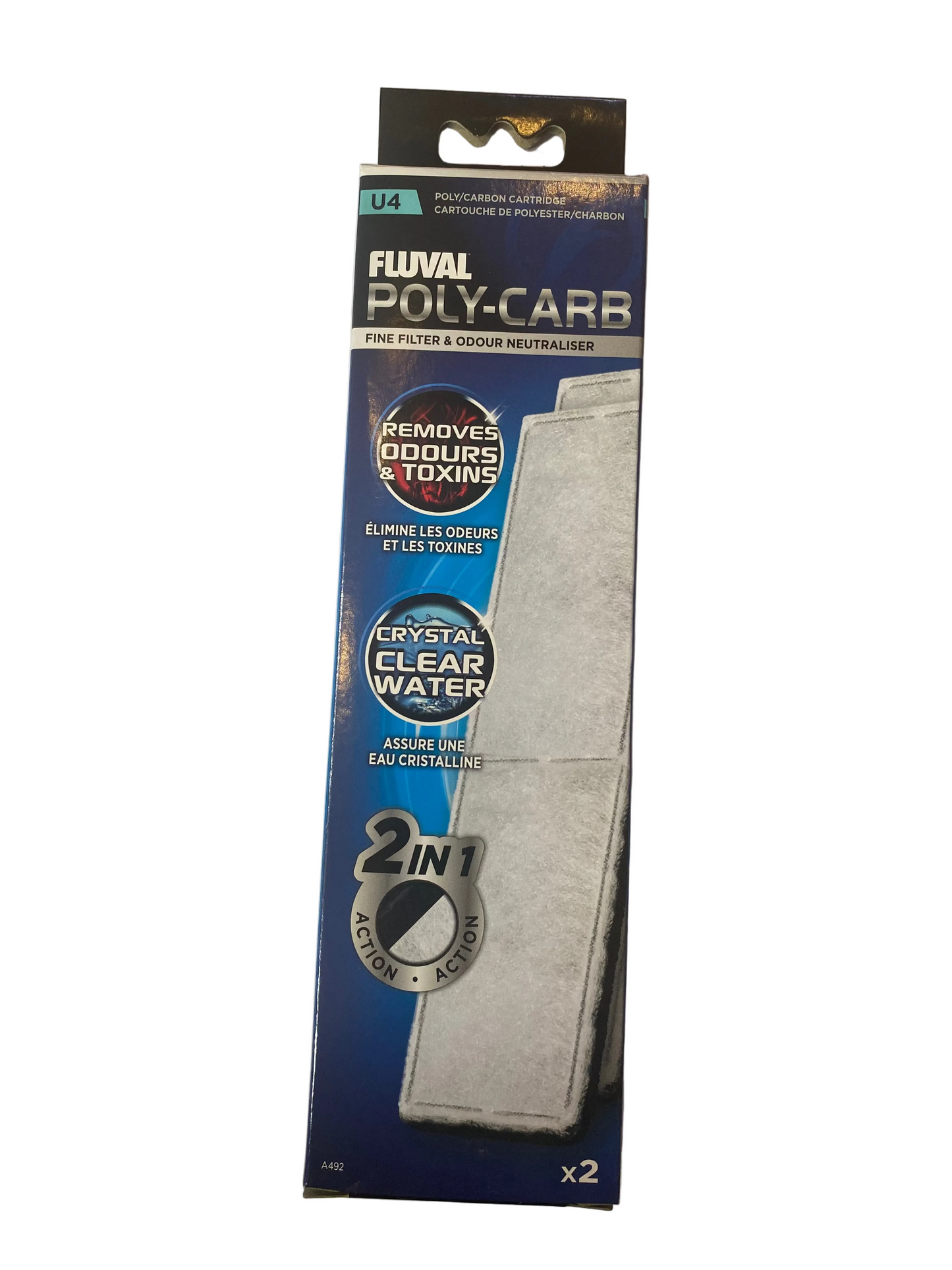 Fluval U4 Poly-Carb Cartridge 2 pack