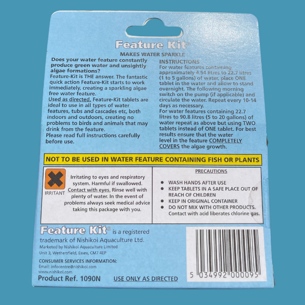 feature kit reverse of package
