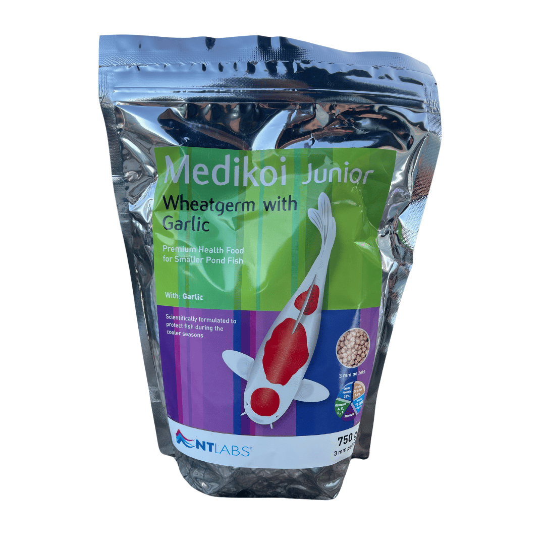 medikoi junior koi food wheatgerm garlic
