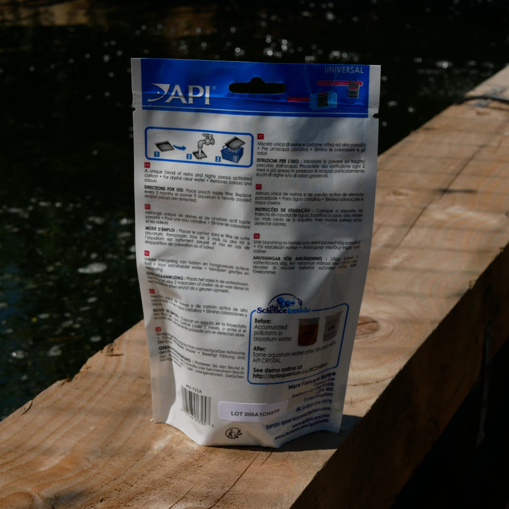 Back API Crystal Bio Chem Zorb packet outside