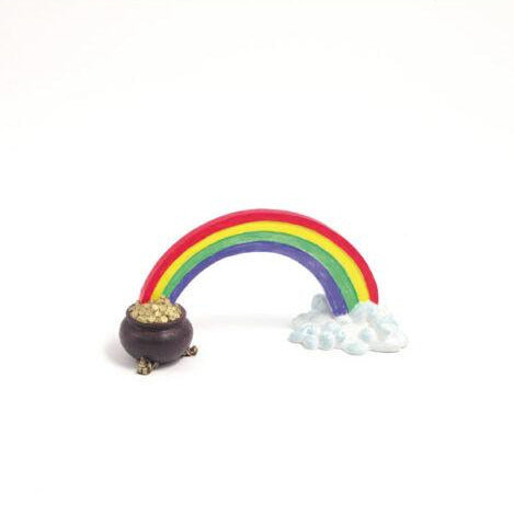 Rosewood Blue Ribbon Rainbow Pot of Gold Ornament