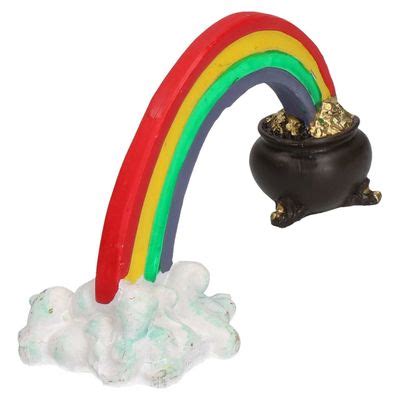 Rosewood Blue Ribbon Rainbow Pot of Gold Ornament