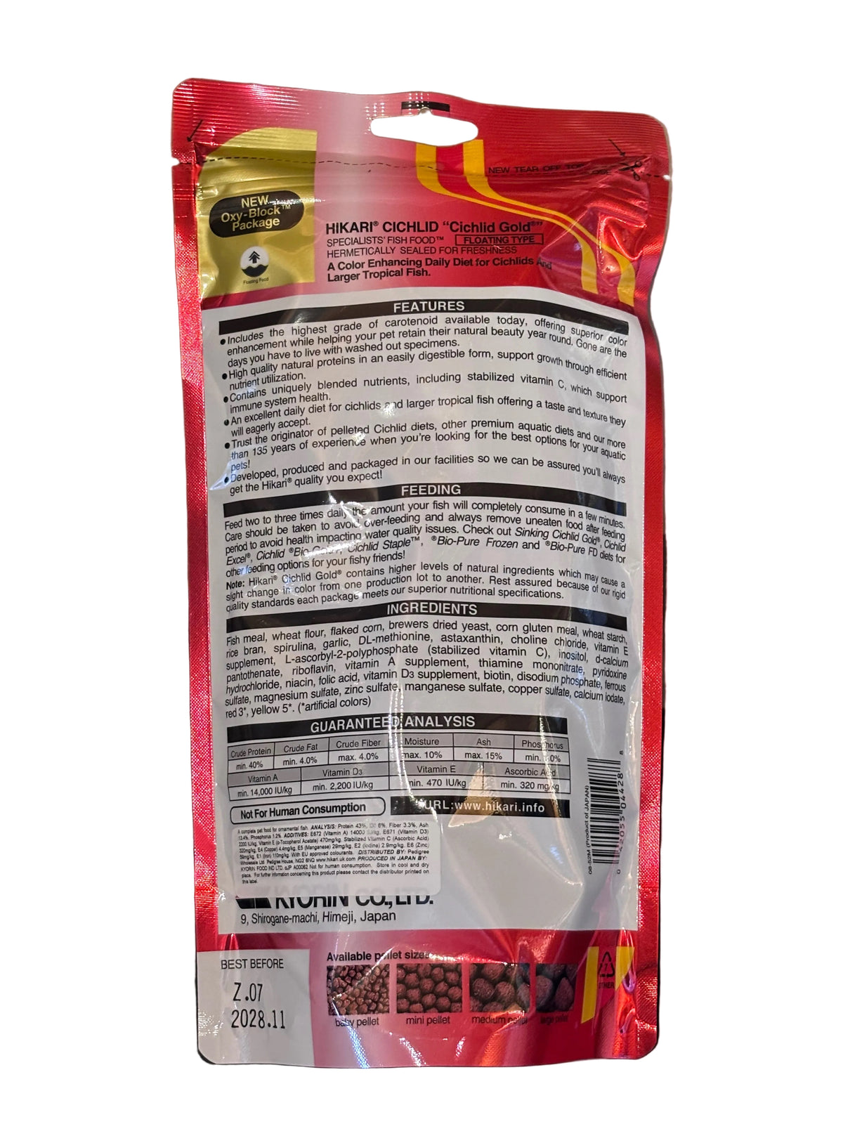 Hikari Cichlid Gold Specialists Fish Food