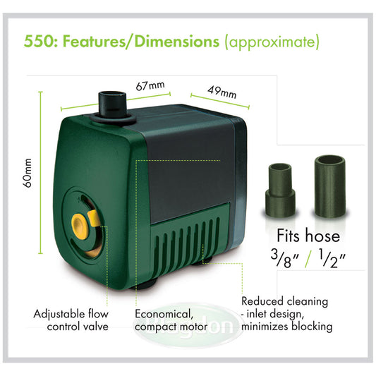 Blagdon Water Movement Feature Pump 550