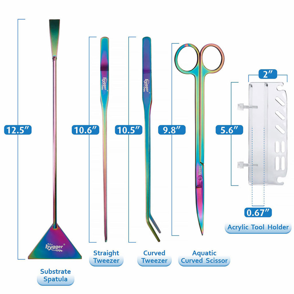 hygger Stainless Steel Aquatic Plant Tool Kits