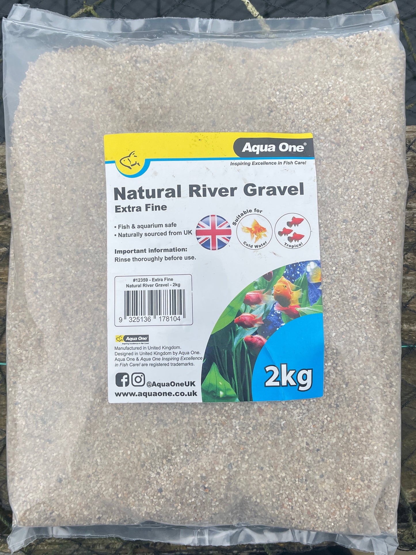 AquaOne Natural River Gravel Extra Fine