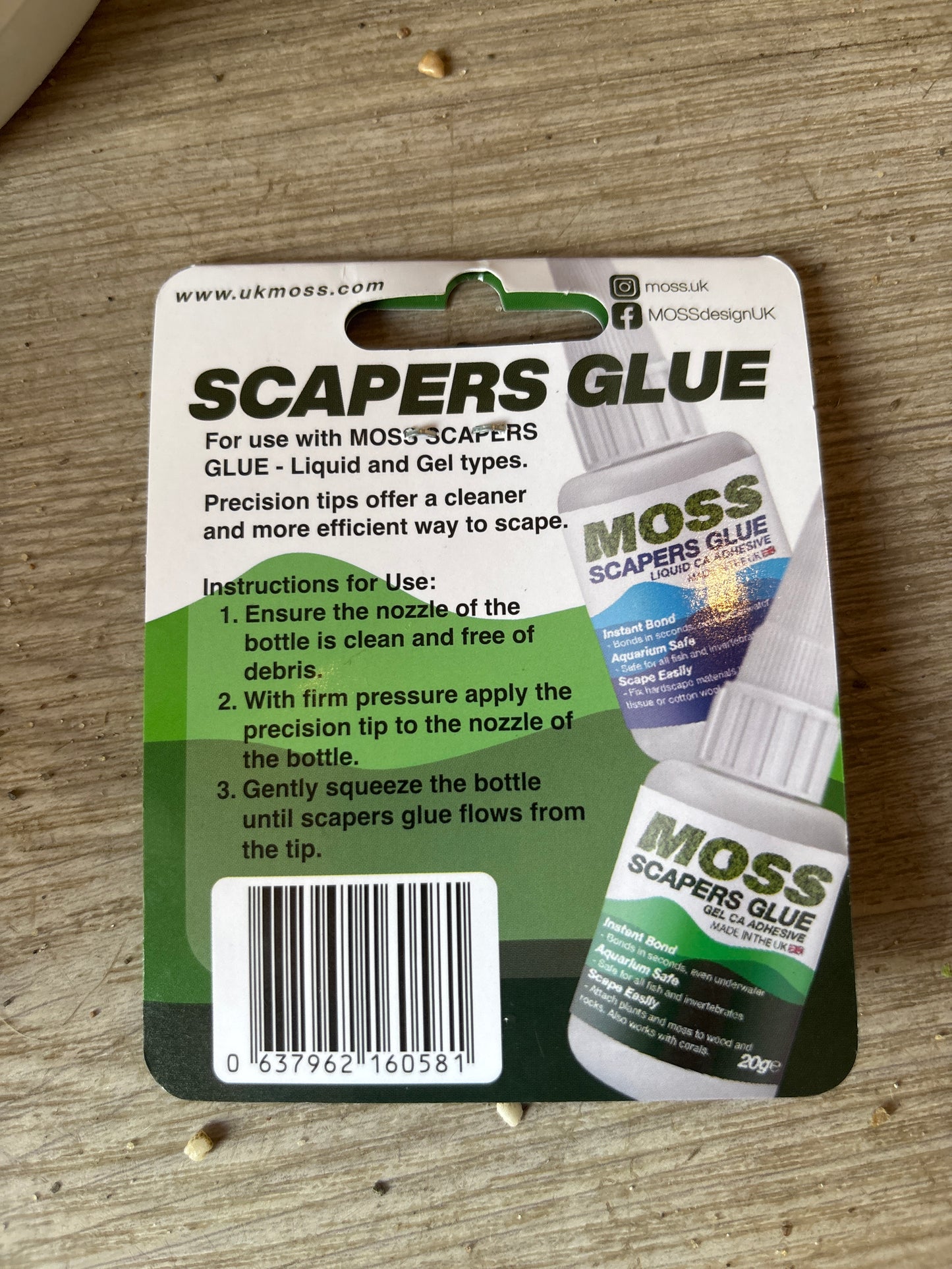 Moss Gel and Glue Precision Tips 8 pack