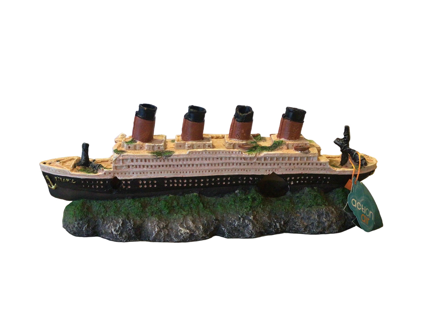 Aqua Della Titanic Shipwreck Ornament with Airstone
