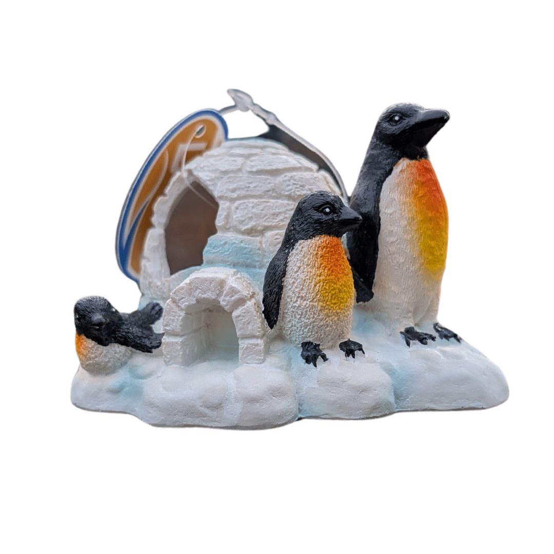 Betta | Penguins with Igloo Aquarium Ornament