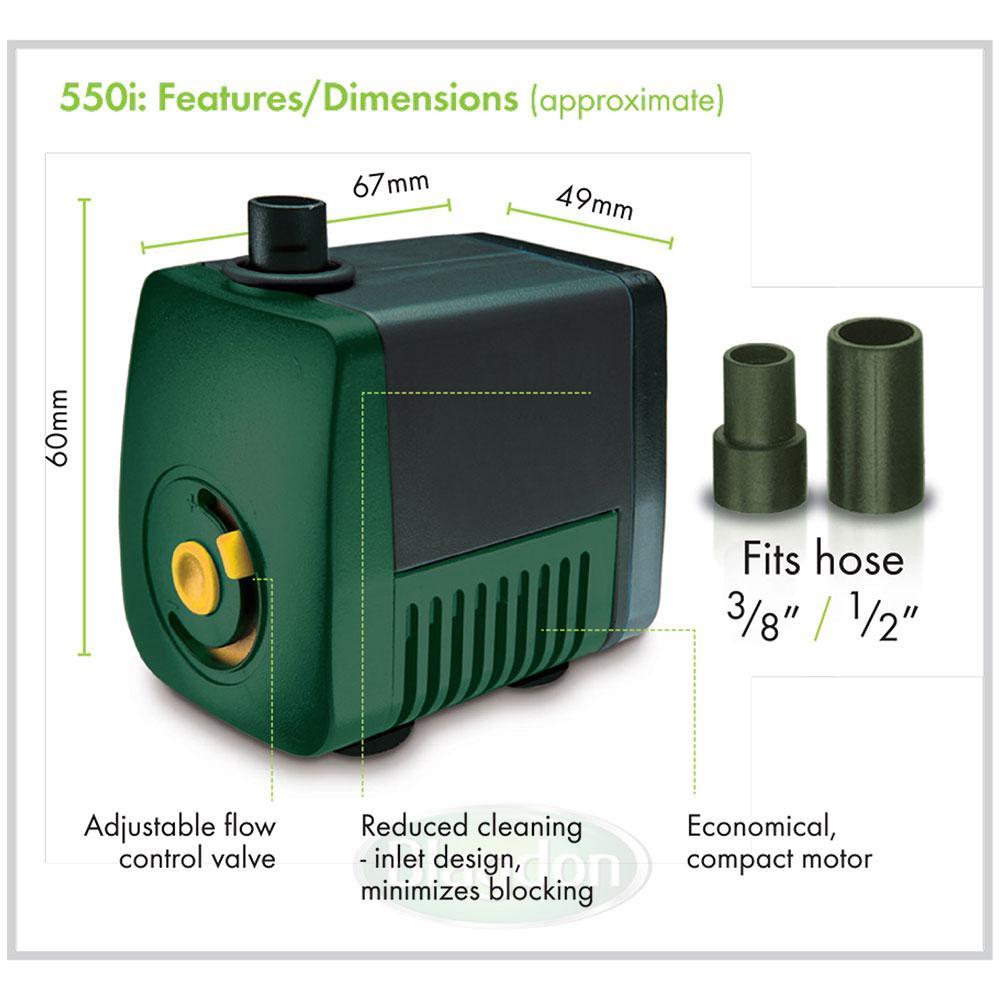 Blagdon Water Movement Indoor Feature Pump 550i