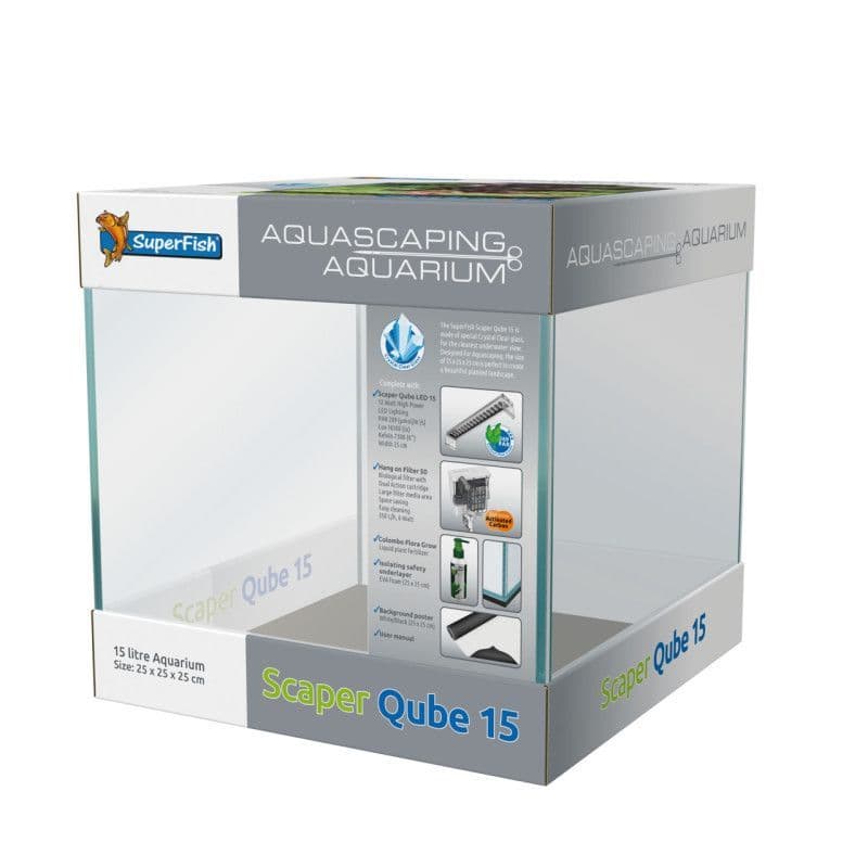 Superfish Scaper Qube 15 Aquarium