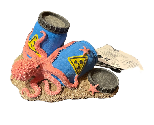 AquaDella Radioactive Barrels With Octopus