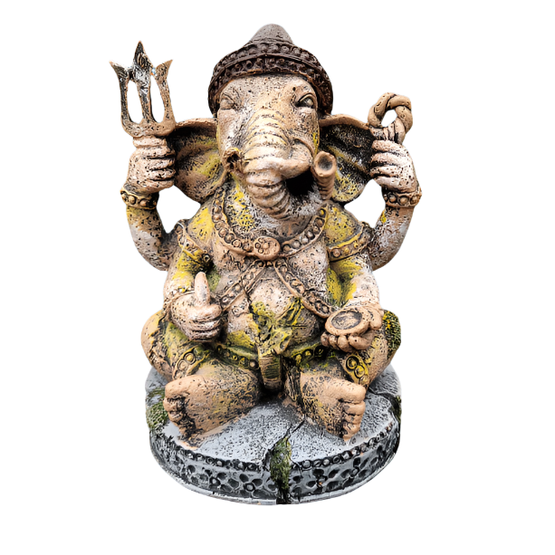 Ganesh ornament resin gigan aqua