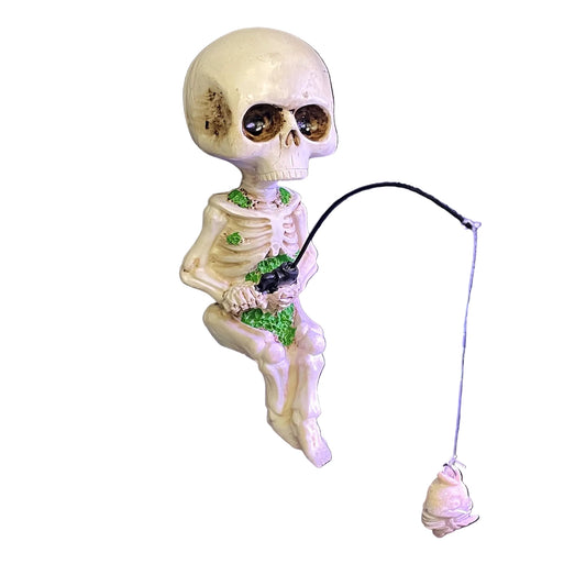 Betta Sitting Fishing Skeleton