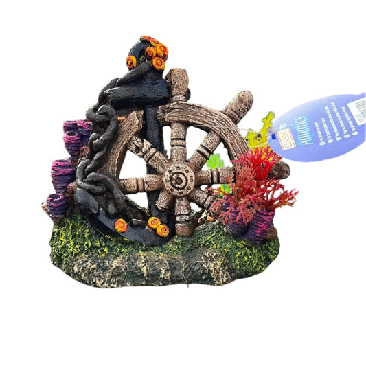 aquarium ornament pirate wheel