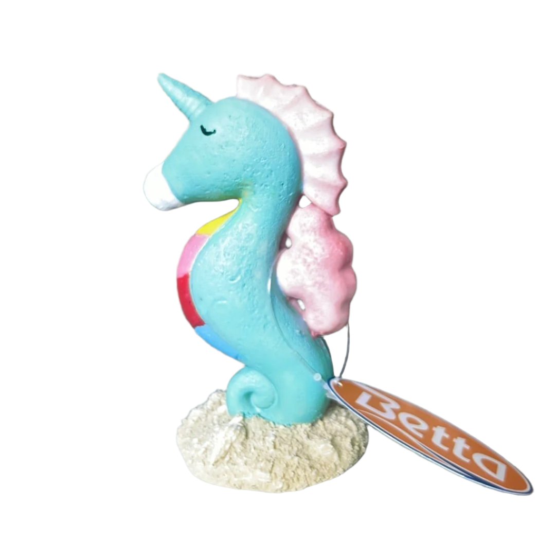 betta seahorse unicorn aquarium ornament