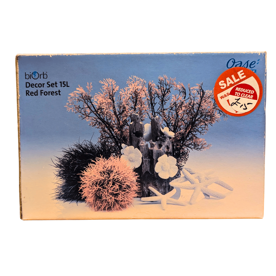 biorb aquarium decor set red forest