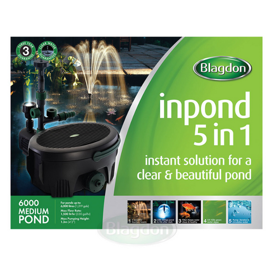 blagdon in pond 5 in 1 filter fountain and light