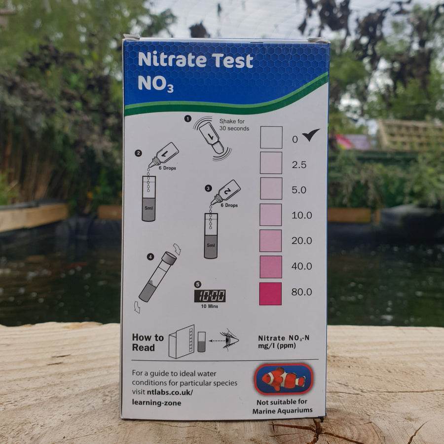 NT Labs Nitrate Test Kit (60 Tests) back