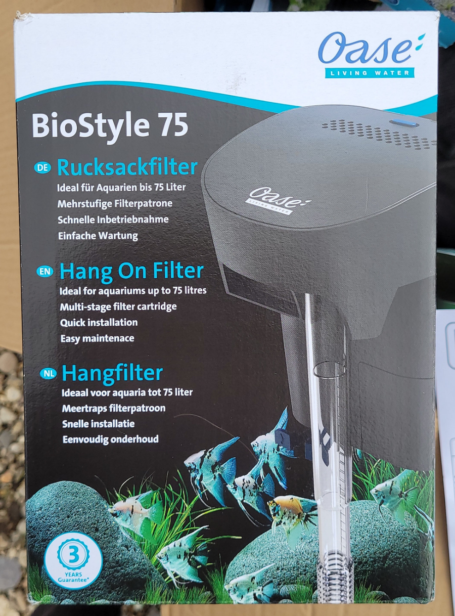 Biostyle Hang on Back Filter Grey