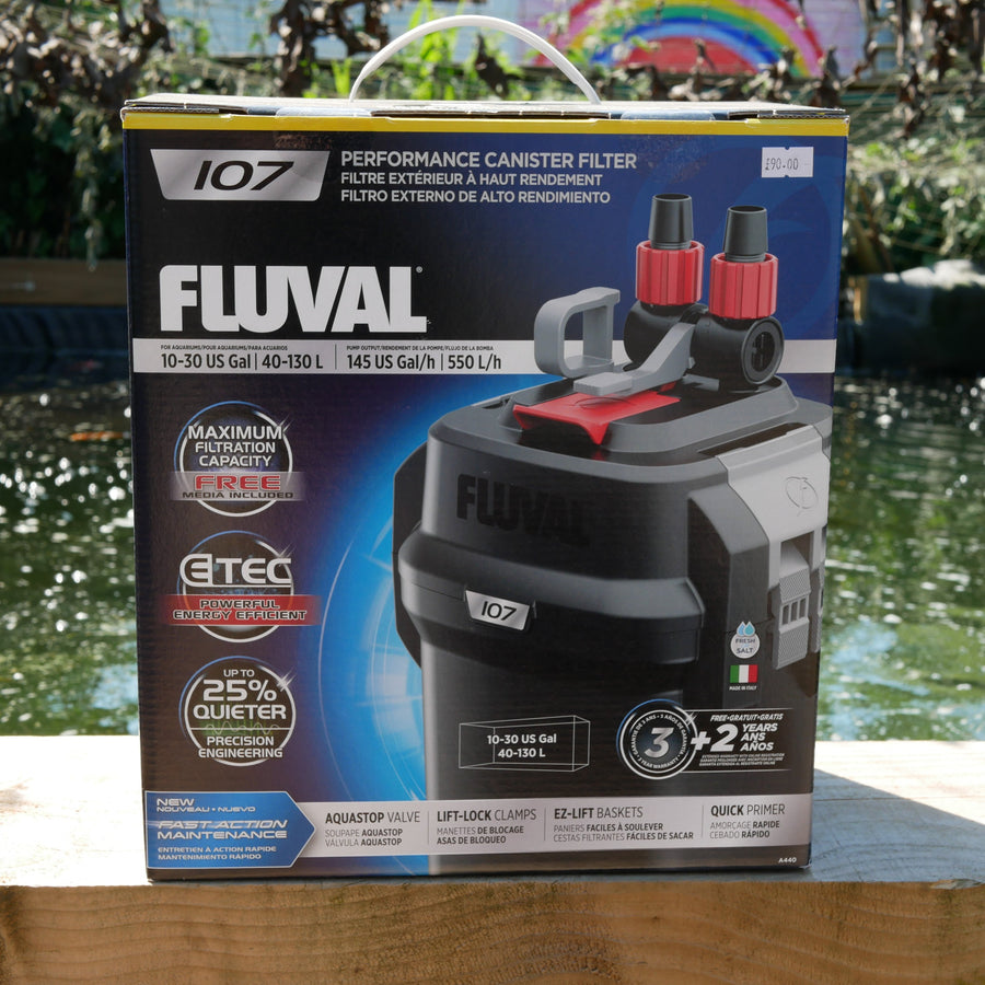 Fluval 107 Performance Canister Filter, up to 130 L (30 US Gal )