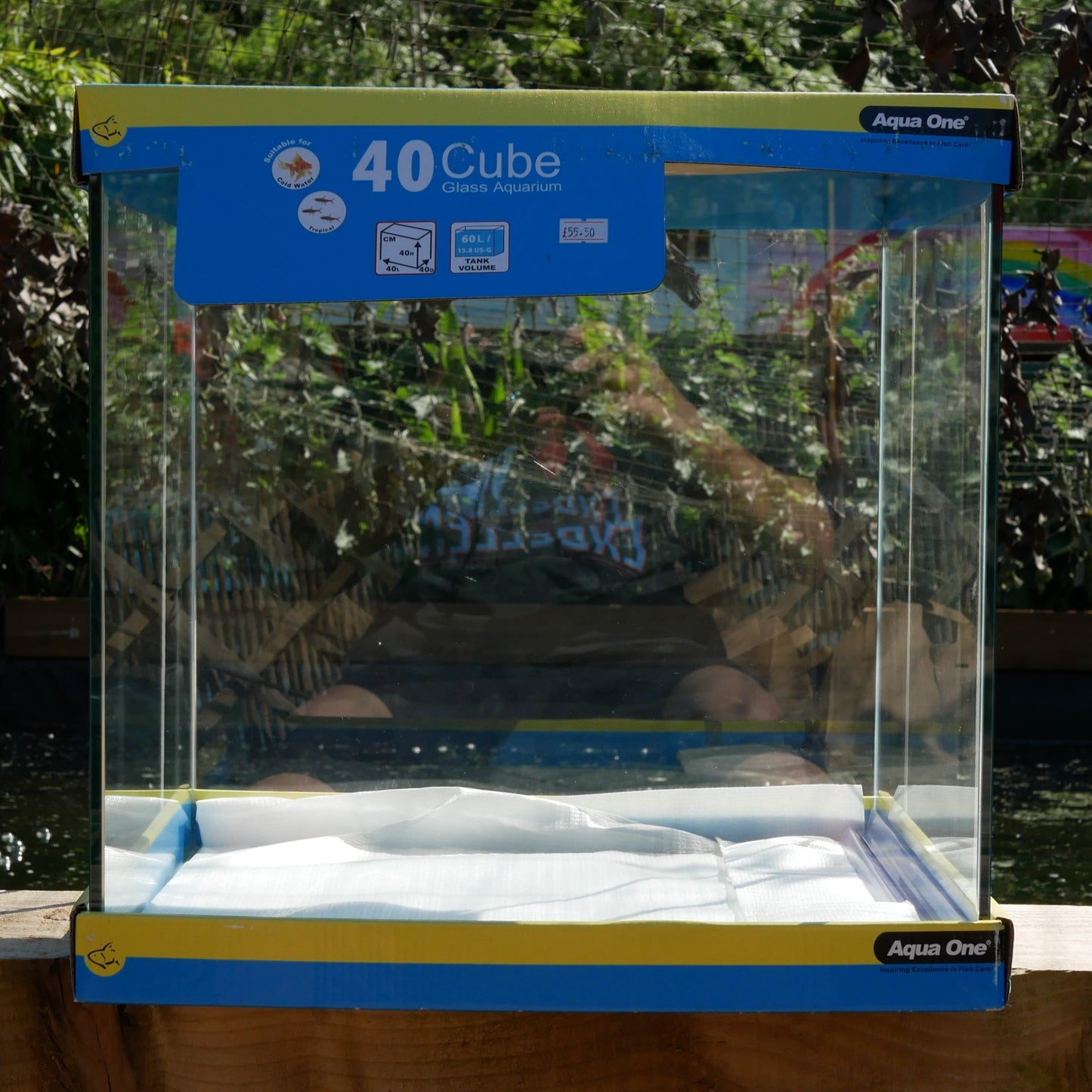 Aqua One Cube 40 (60 Litre) Aquarium (Glass Box Only)