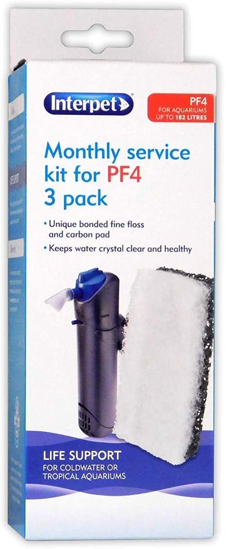 Interpet PF Mini/PF1/PF2/PF3/PF4 Monthly Service Kit- 3 Pack