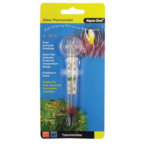 Aqua One Glass Thermometer