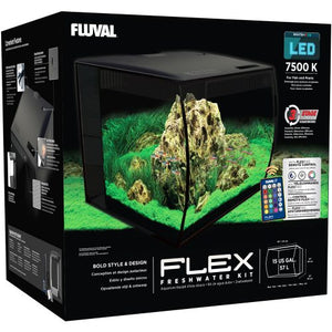 Fluval Flex Black 57L Aquarium Kit