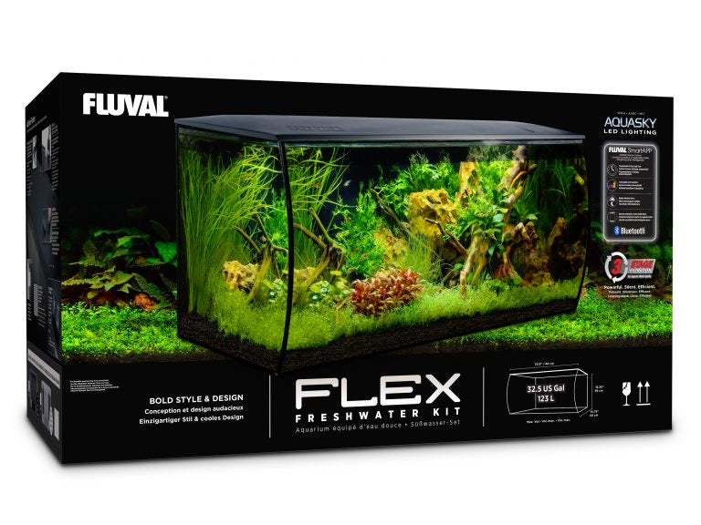 Fluval Flex Black 123L Aquarium Kit