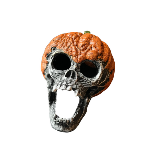 skull pumpkin ornament